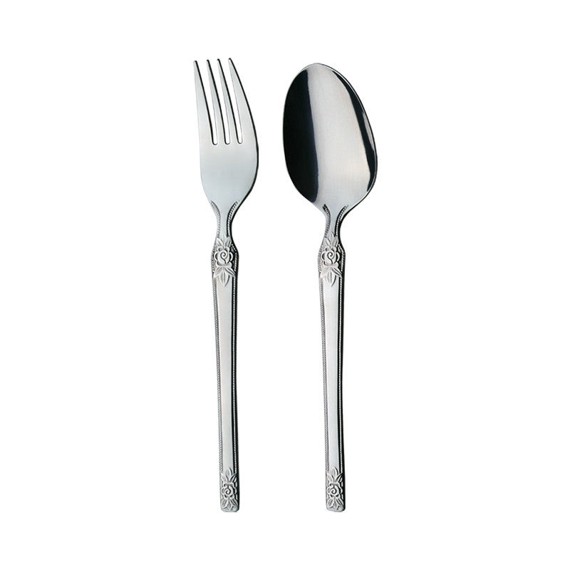 Tanica Flora Sendok Garpu Set 12 Pieces - Stainless Steel