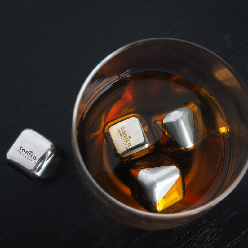 Tanica Stainless Steel Ice Cube set 4 pcs / es batu stainless