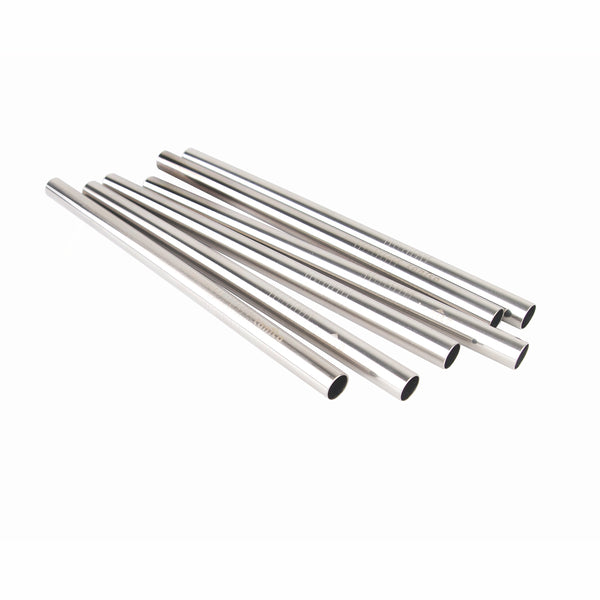 Tanica Reusable Straw / Sedotan besar stainless 6 pcs