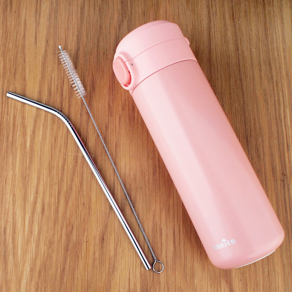 Tanica One Touch Tumbler 450ml Pink